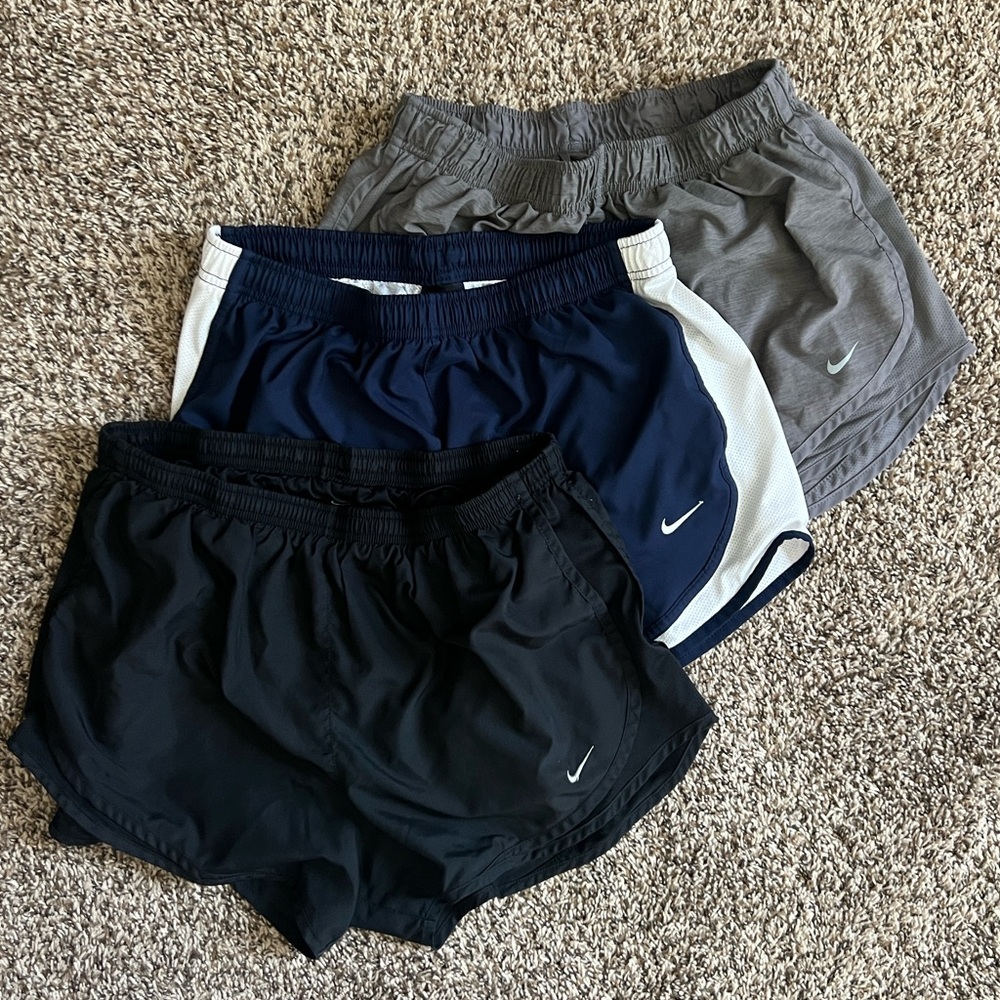 Nike Tempo Running Shorts - Black, Navy, Gray